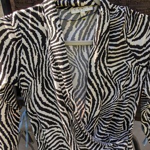 3/$25 Chaus Zebra Blouse